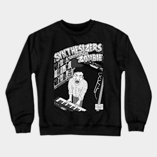 Funny Synthesizer Zombie Crewneck Sweatshirt